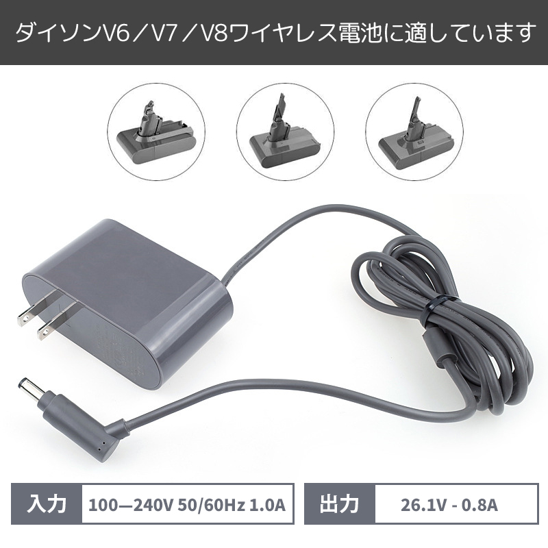 ダイソン (dyson) 充電器 互換品 V6 V7 V8 ダイソン ACアダプター DC62 DC58 DC59 DC61 DC74 SV04￣09  対応 dyson charger : une-21110200001 : 森のHOUSE - 通販 - Yahoo!ショッピング