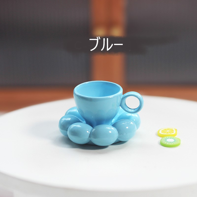 ミニチュア teaティータイムセット 可愛い小道具 ドールハウス飾り