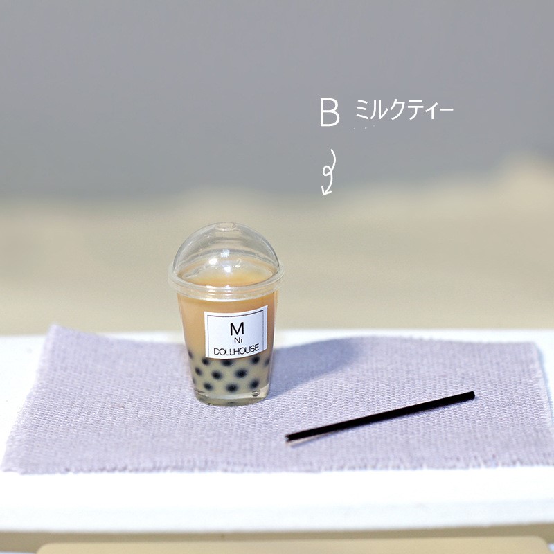 1点販売】【選べる6種】ミニチュア タピオカドリンク 6タイプ 1/12・1