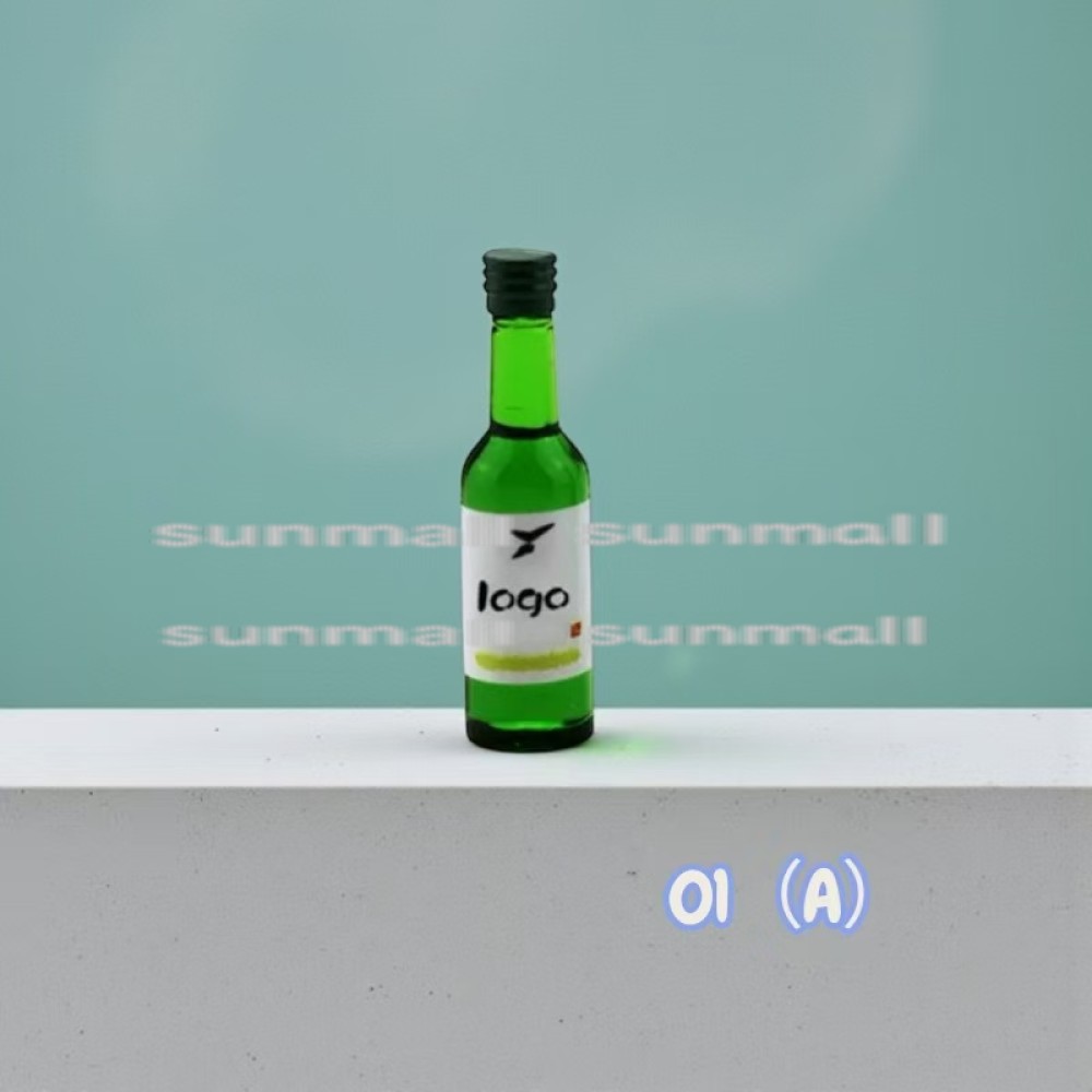 1点販売】【4タイプ選択】韓国焼酎風 ミニチュアボトル 小瓶タイプ