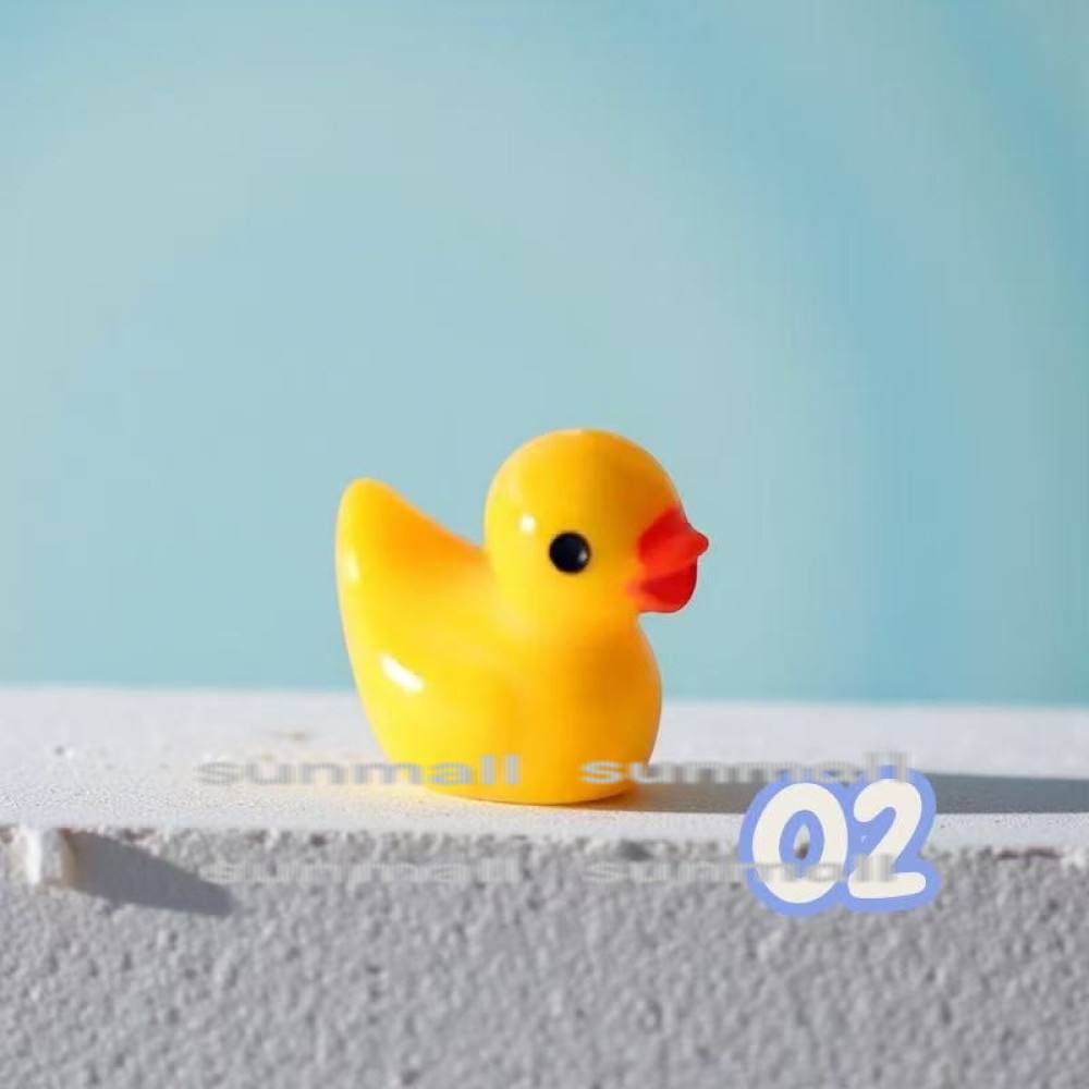 1点販売】【6色から選べる】ミニチュア アヒル フィギュア 指先サイズ