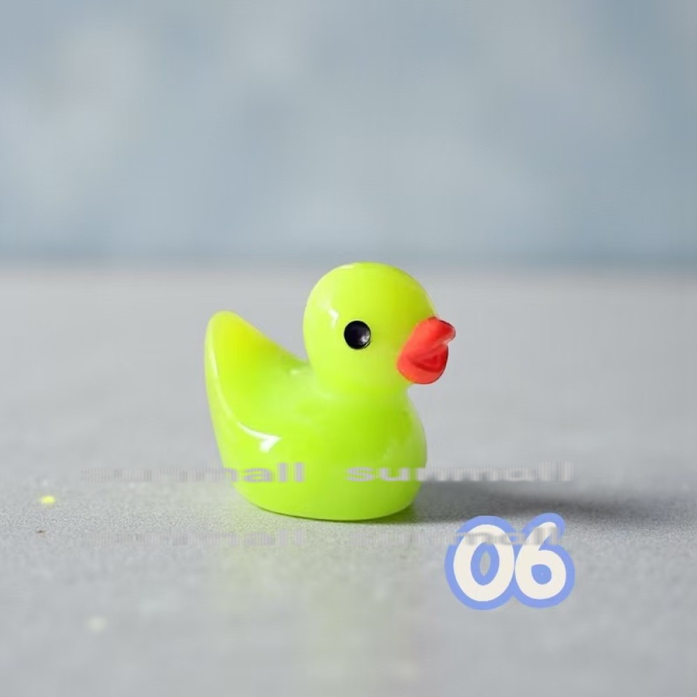 1点販売】【6色から選べる】ミニチュア アヒル フィギュア 指先サイズ
