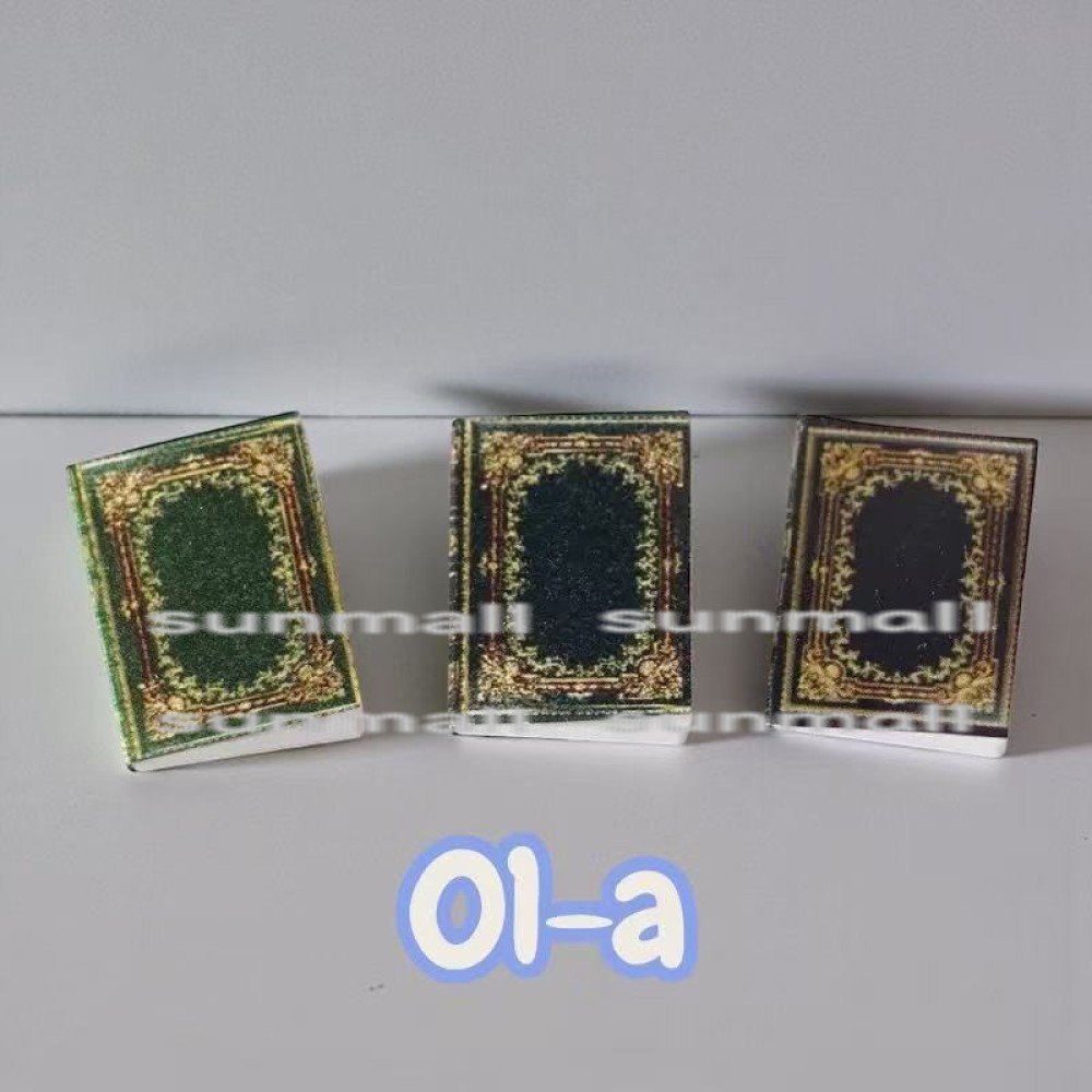 1セット3冊販売】【選べる8色】ミニチュア 洋書 レトロブック 3冊