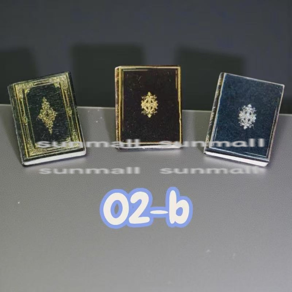 1セット3冊販売】【選べる8色】ミニチュア 洋書 レトロブック 3冊