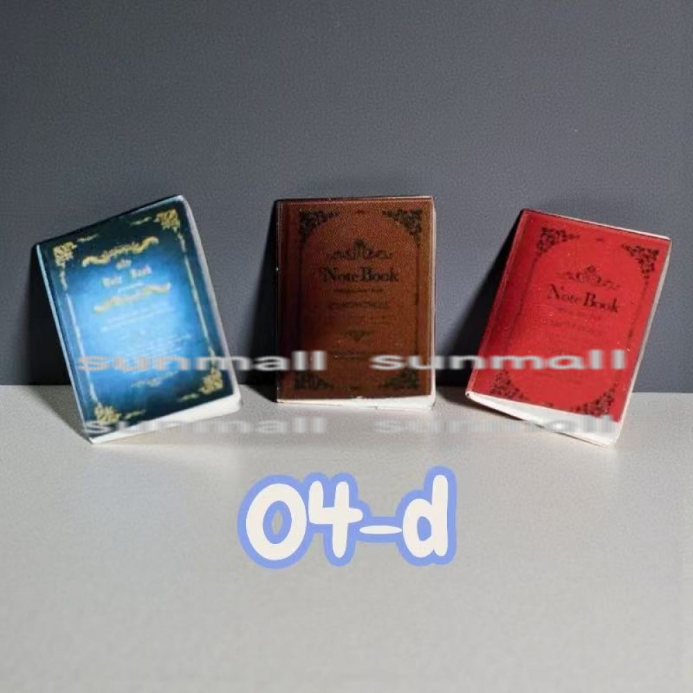 1セット3冊販売】【選べる8色】ミニチュア 洋書 レトロブック 3冊