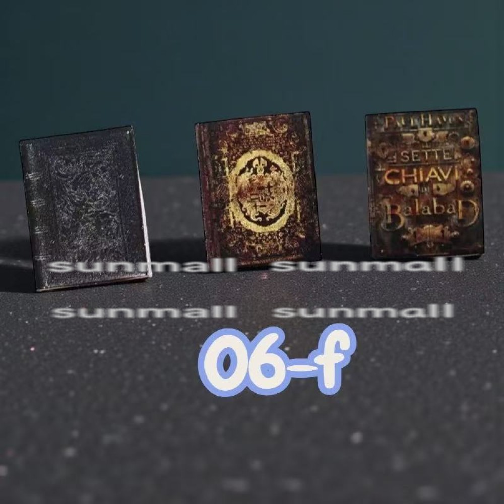 1セット3冊販売】【選べる8色】ミニチュア 洋書 レトロブック 3冊