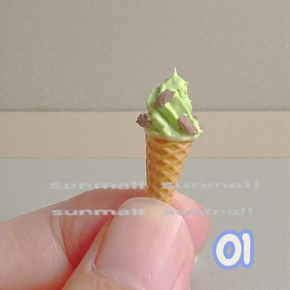1点販売】【5タイプ選択】ミニチュア アイスクリーム＆スタンド