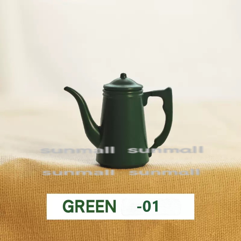 1点販売】【5色を選択できる】ミニチュアクラシックケトル＆コーヒー