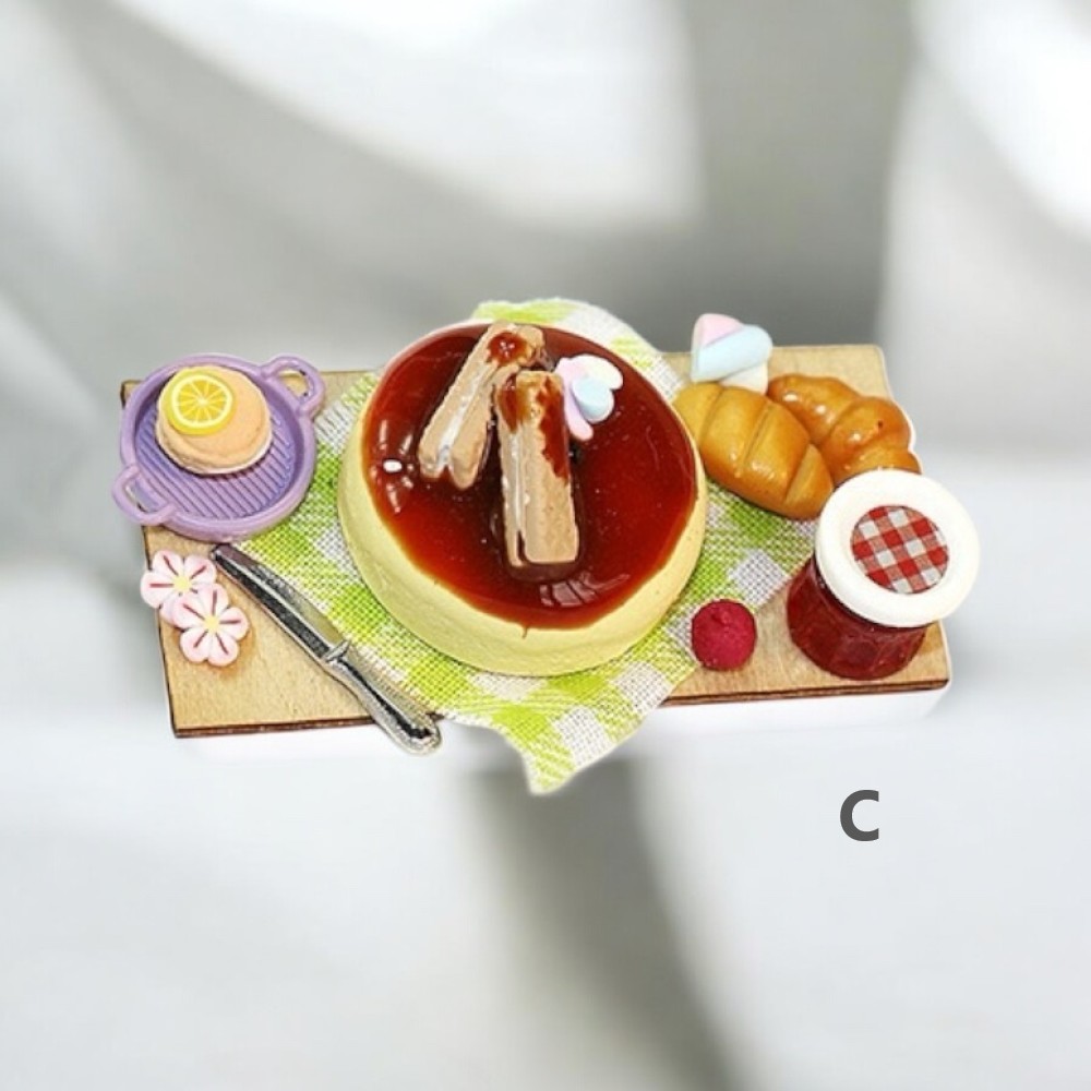 1セット選べる3種） ミニチュアデザートプレートセット（ケーキ