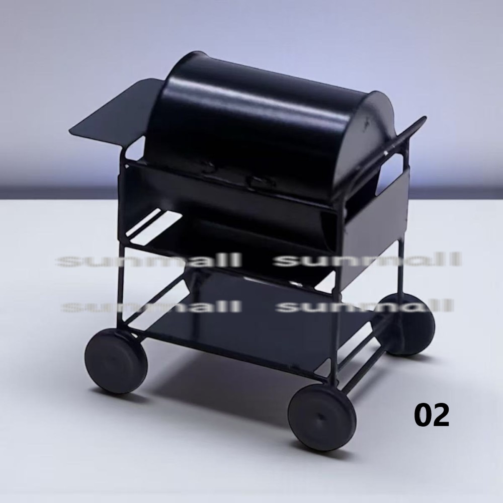 1点販売】【選べる2型タイプ（丸型／角型）】ミニチュアバーベキュー 