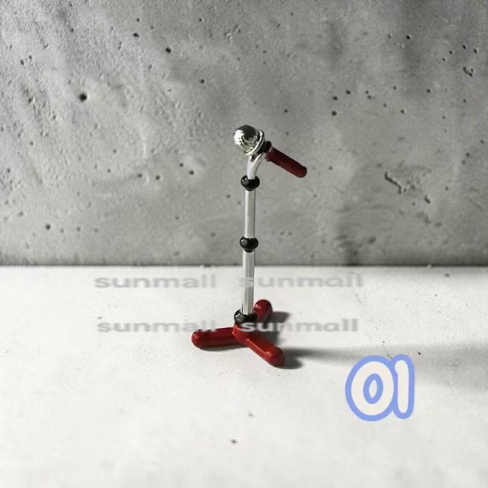 【1セット2点販売】【2色選択可】ミニチュア マイクスタンド ドール用 ドールハウス 撮影小物 ステージ小物 ミニチュア雑貨 ステージ小物 ライブ風 1 12スケール |  | 01