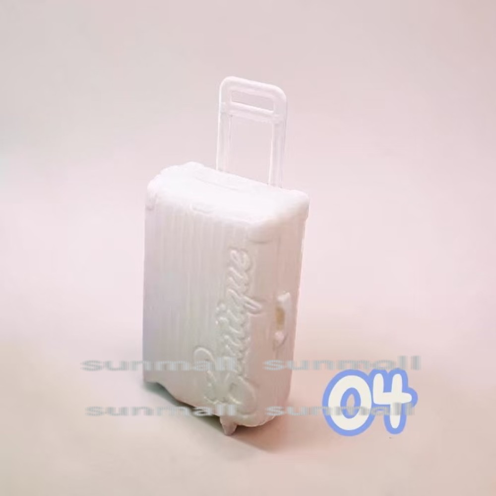 【1点のみ販売】【選べる4色】ミニチュア スーツケース キャリーケース ドール用 開閉式 小物収納 ミニキャリー ドールハウス ジオラマ 撮影小物 DIY レジン |  | 04