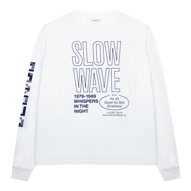 SECOND/LAYER (セカンド レイヤー) SPIRAL LONG SLEEVE T-SHIRT (WHITE 