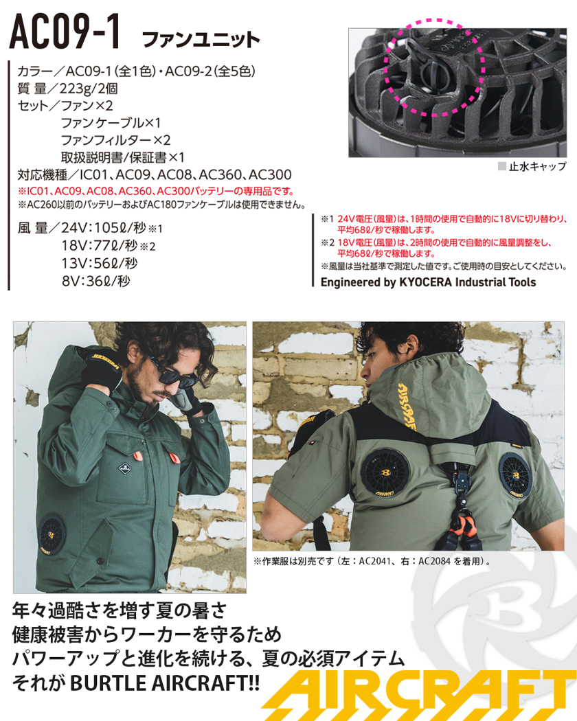 BURTLE AC09-1 FAN UNIT&BATTERY バートル　空調服 btl-ac09-1_3.jpg