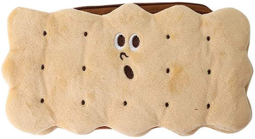 Qoo10 ペンケース 筆箱 筆入れ ビスケット型 ぬいぐるみ 可愛い 文具 小物収納 面白い 学生 小物整理