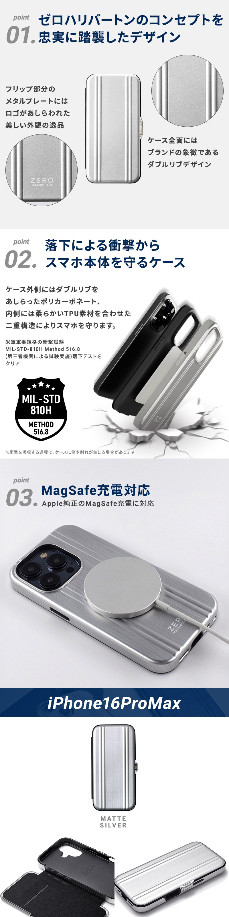 ZERO HALLIBURTON（ゼロハリバートン） 【メール便送料無料】iPhone