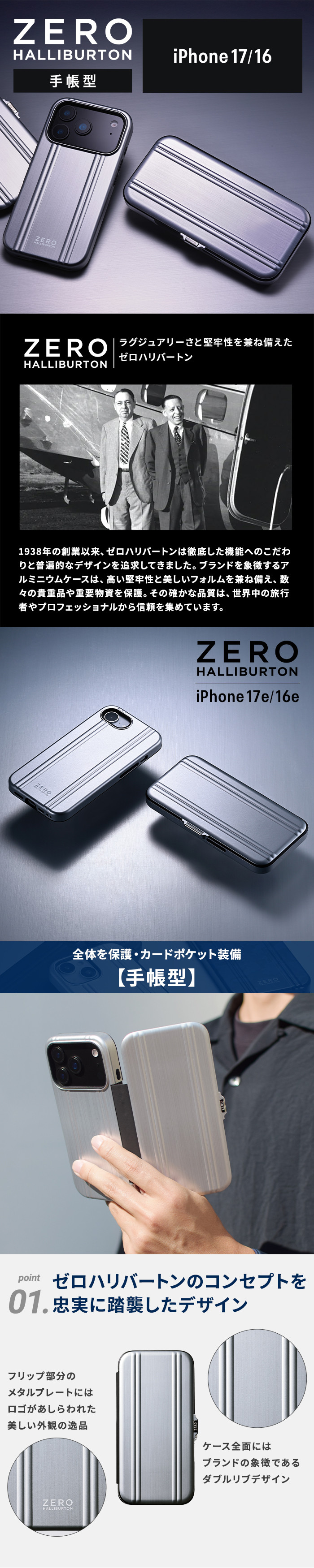 ZERO HALLIBURTON（ゼロハリバートン） 【メール便送料無料】iPhone