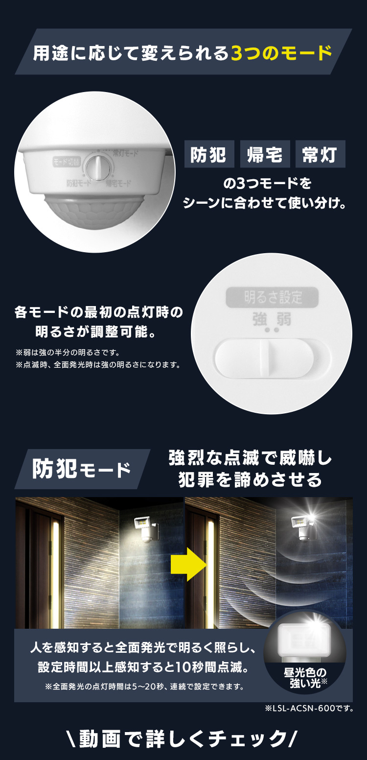 IRIS OHYAMA センサーライト 屋外 LED アイリスオーヤマ 玄関