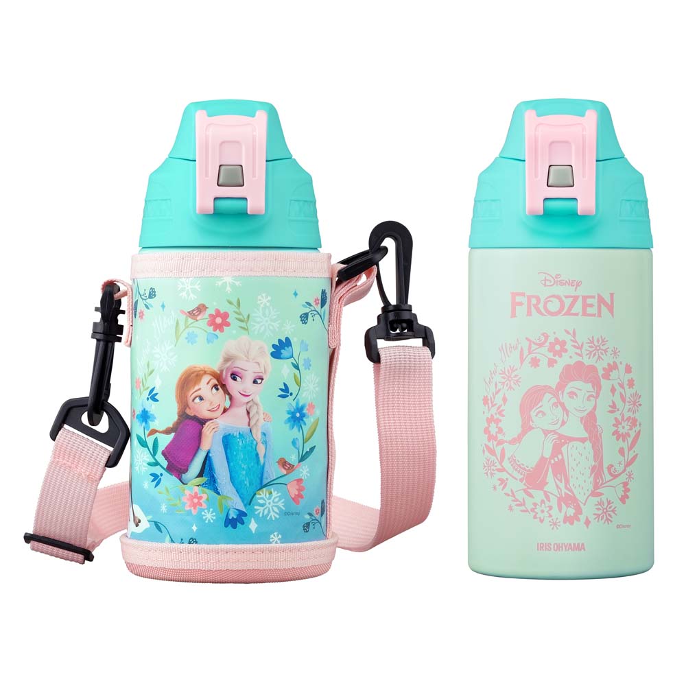 IRIS OHYAMA（アイリスオーヤマ） 水筒 600ml 真空断熱 直飲み カバー