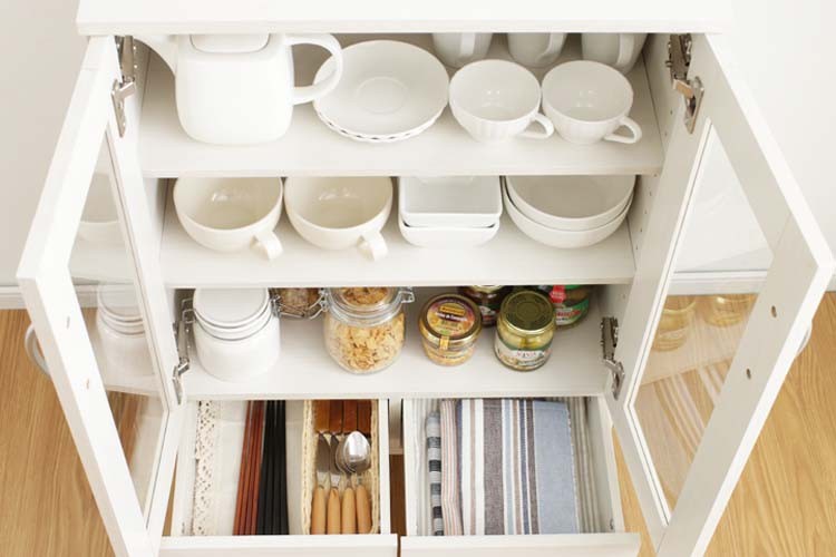 アイリスオーヤマ 食器棚 IRIS OHYAMA（アイリスオーヤマ） 食器棚 収納 おしゃれ 扉付き