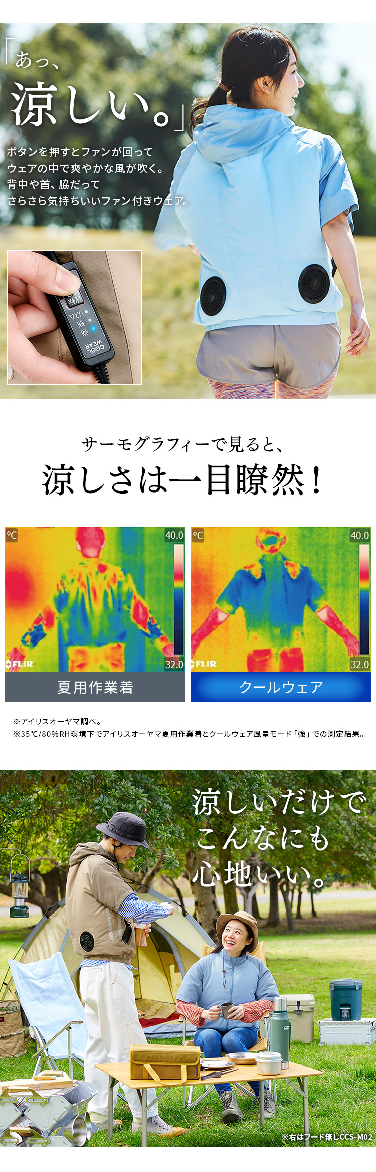 IRIS OHYAMA クールウェア 扇風機 作業服 夏 半袖 ファン付き IRIS OHYAMA クールウェア 扇風機 作業服 夏 半袖 ファン付き