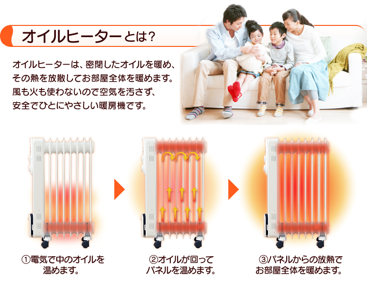 IRIS OHYAMA（アイリスオーヤマ） ヒーター 小型 オイルヒーター