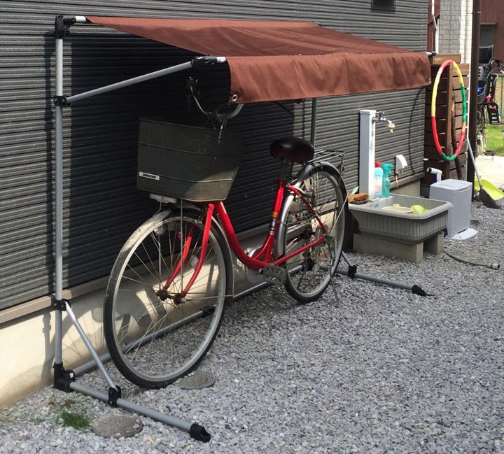 自転車置き場 おしゃれ 家庭用 屋根 サイクルポート 自転車カバー