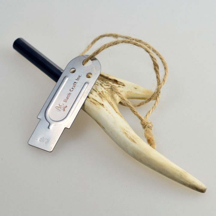 着火火起こしアウトドアキャンプスタッグボーンファイヤースチールブッシュクラフト 