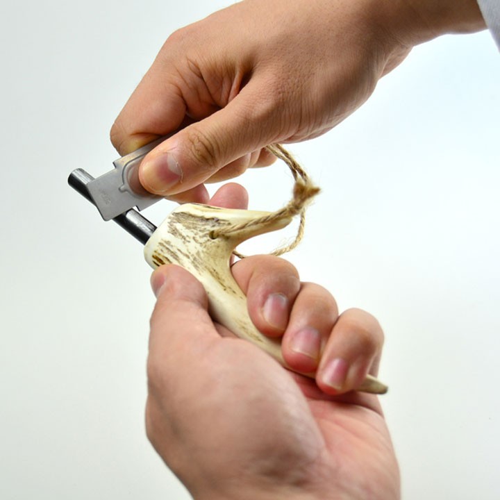 着火火起こしアウトドアキャンプスタッグボーンファイヤースチールブッシュクラフト 