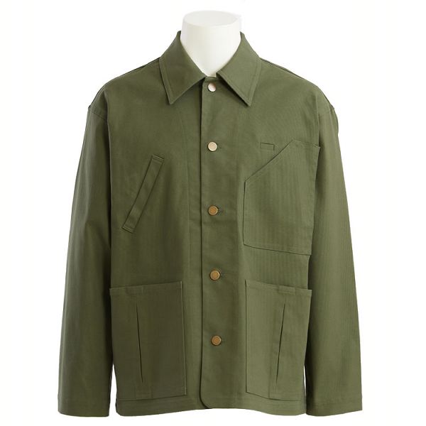 オガワトモコ　カバーオール/ジャケット　ミシンワーク 作業服 作業着 仕事着 カバーオール タフ素材カバーオール ジャケット