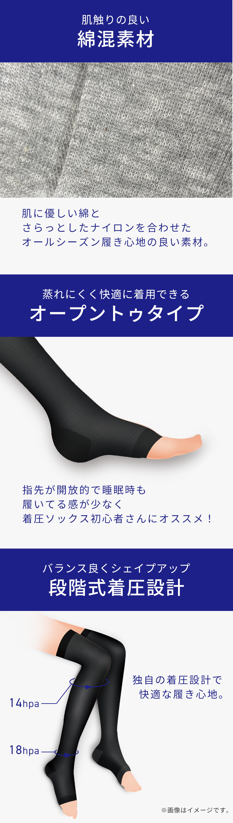 着圧ソックス 2足セット 夜用 寝るとき 寝るとき用 おやすみ お