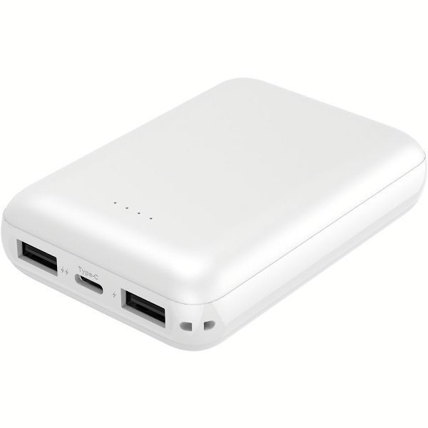 モバイルバッテリー 大容量 iPhone Type-C入出力対応 10000mAh 薄型モバイルバッテリー HD2-MBTC10000WH 磁気研究所 | 磁気研究所 | 01