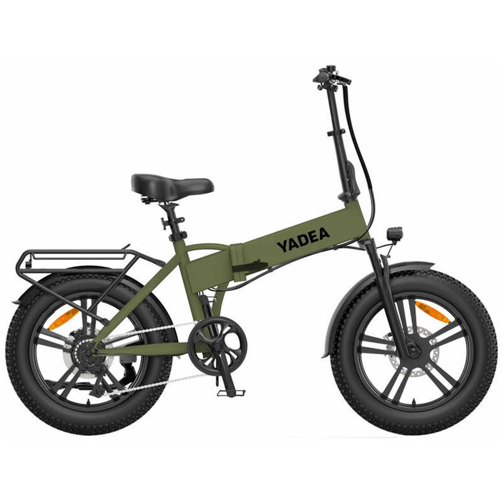 電動自転車 電動アシスト自転車 折りたたみ自転車 ファットバイク シマノ製 (完成品お届け)電動自転車 7段変速 20インチ HNT-01 YADEA (代引不可) (TD)(B)の画像