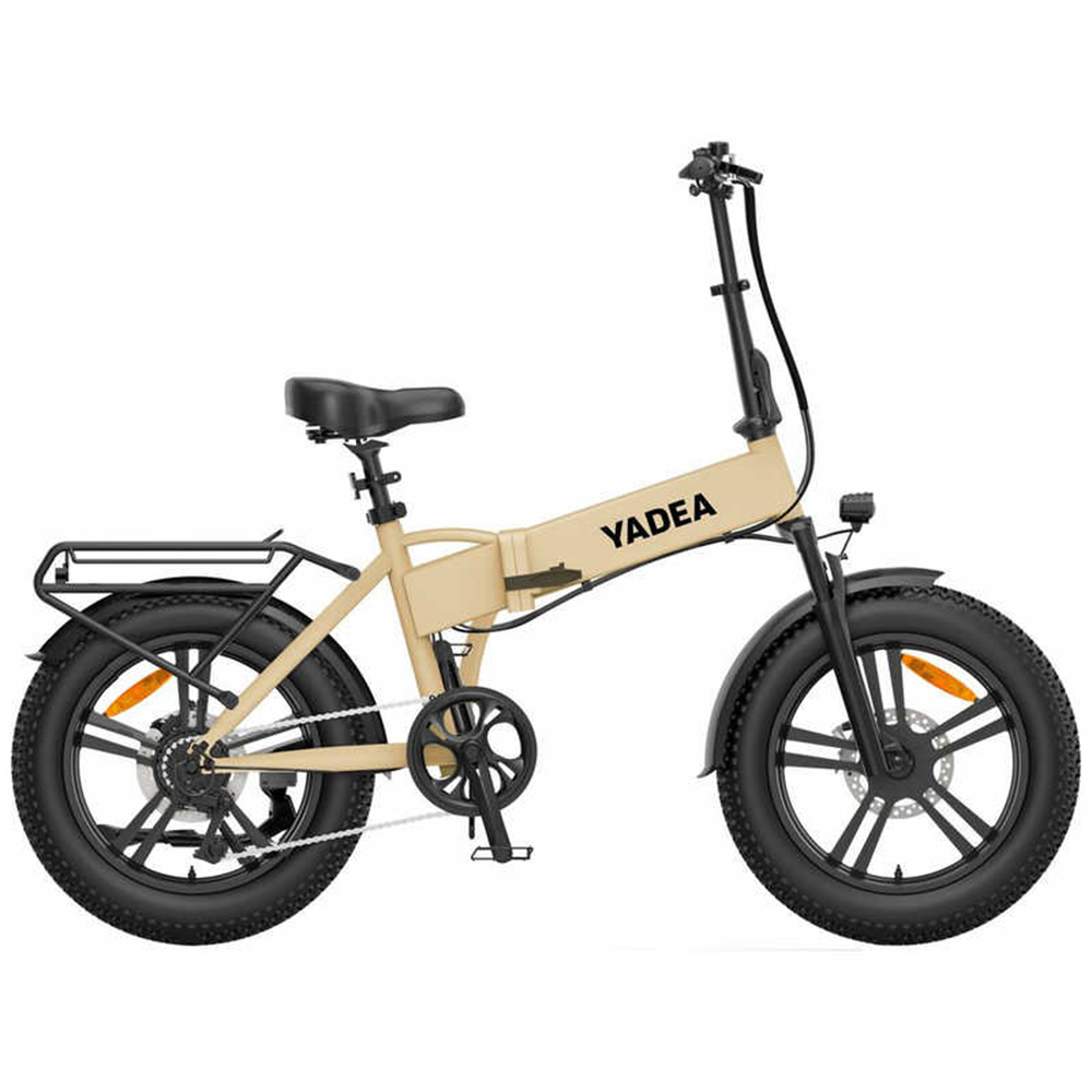 電動自転車 電動アシスト自転車 折りたたみ自転車 ファットバイク シマノ製 (完成品お届け)電動自転車 7段変速 20インチ HNT-01 YADEA (代引不可) (TD)(B)の画像