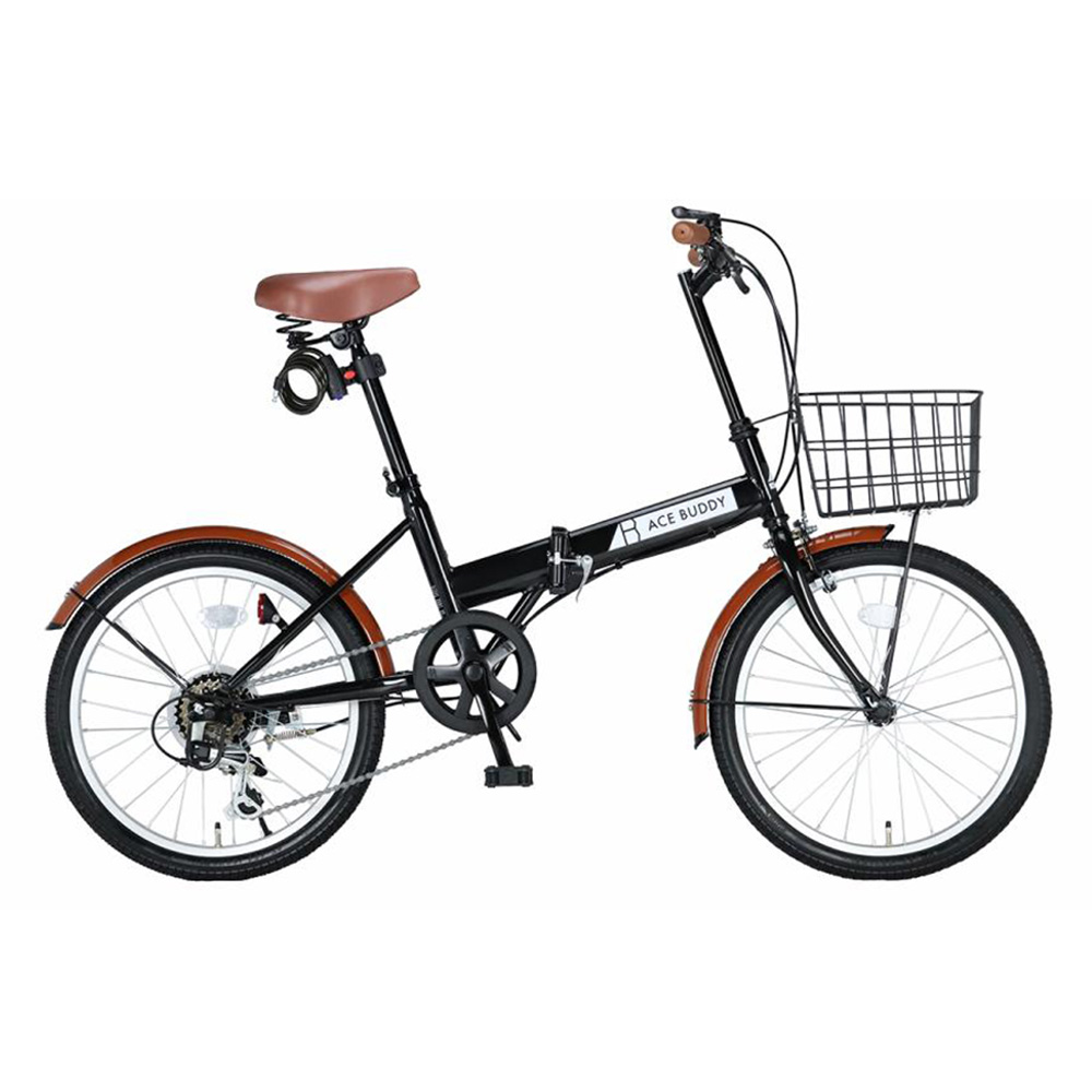 折りたたみ自転車 カゴ付き シマノ製 6変速 20インチ 軽量 通勤 通学