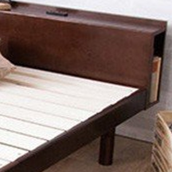 ベッド ダブル 収納 コンセント すのこベッド 通気性 すのこ 収納 木 フレーム 安い 棚 頑丈 スノコベッド PRLSDWH アイリスプラザ