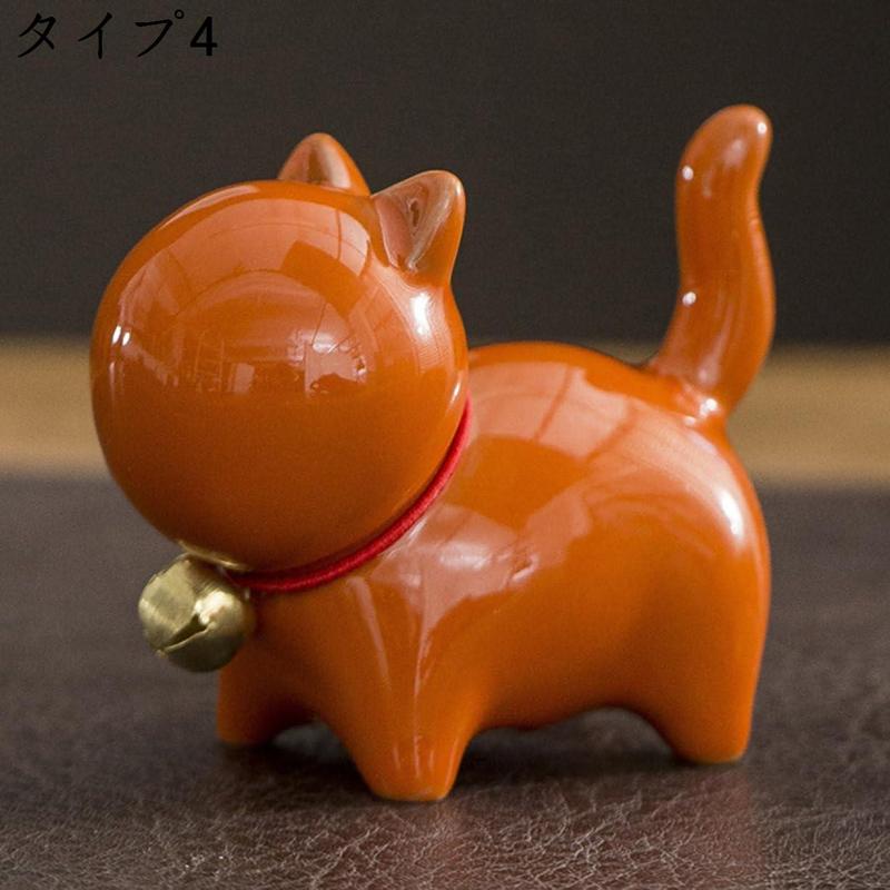 ネコ グッズ 猫 動物 F フィギュア 陶器 ミニ 猫の置物 モデル 誕生日 パーティー ベッドルームの装飾 車内装飾 タイプ1 置物｜unifead-head-store｜05