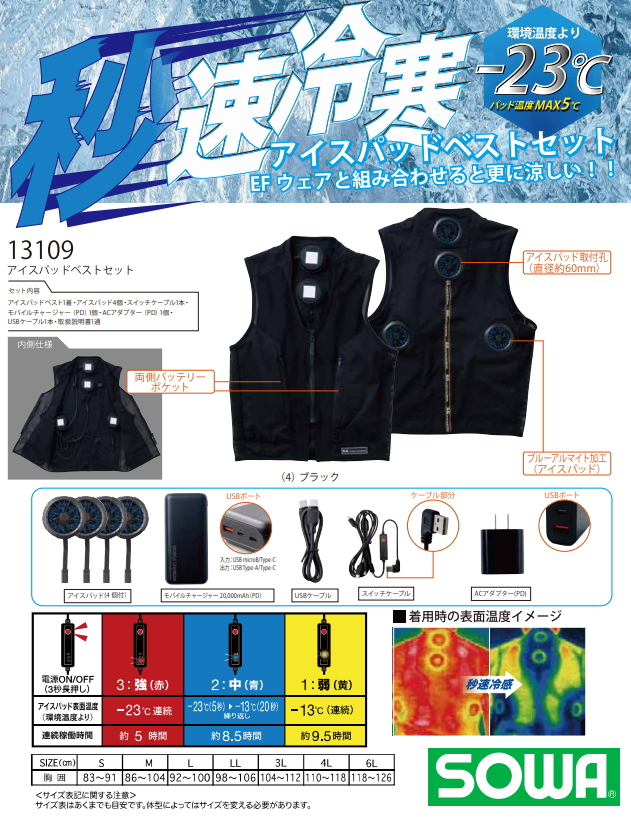2024年新型 ペルチェベスト　桑和13109