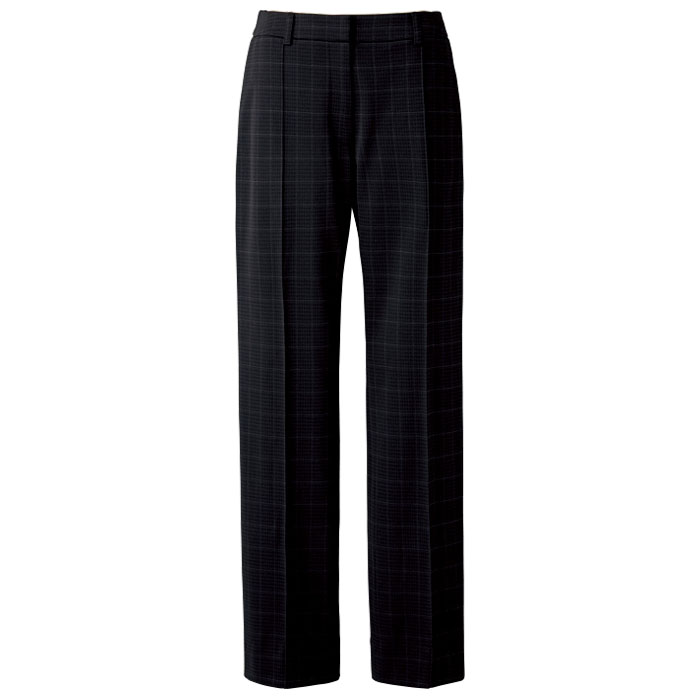 カーシーカシマ 事務服 ストレートパンツ EAL902 裾上げ済 レディース