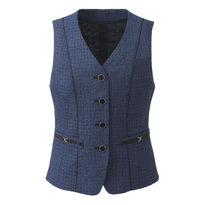 カーシーカシマ 19号 事務服 ベスト ESV922 春夏 オフィスウェア 制服