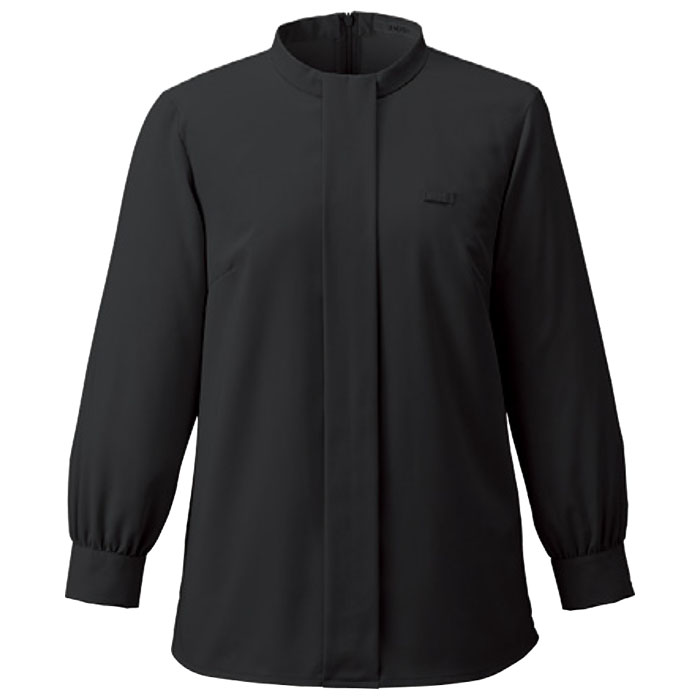事務服 スタンドカラーブラウス 八分袖 EWB945プルオーバー レディース オフィスウェア 制服 ユニフォーム ENJOY カーシーカシマ 5号-17号 カーシーカシマ 事務服 スタンドカラーブラウス 八分袖 EWB945