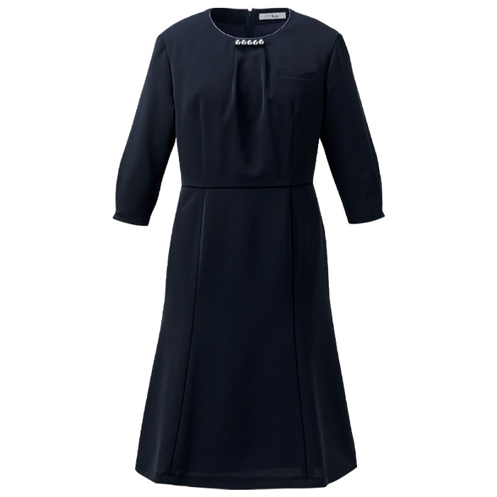 カーシーカシマ 事務服 ワンピース NAW064 アクセサリー付き 制服