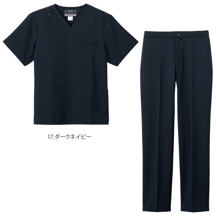 folkスクラブ上下セットシャツ:サイズS パンツ:サイズM