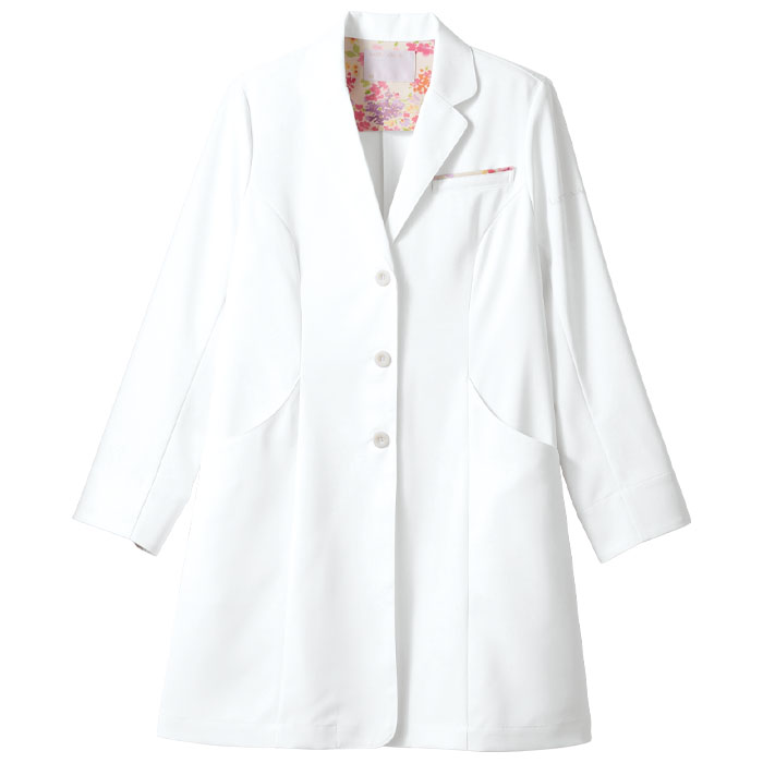 【新品】LAURA ASHLEY　白衣　Lサイズ LAURA ASHLEY（ローラアシュレイ） ドクターコート 白衣 医療 LW103