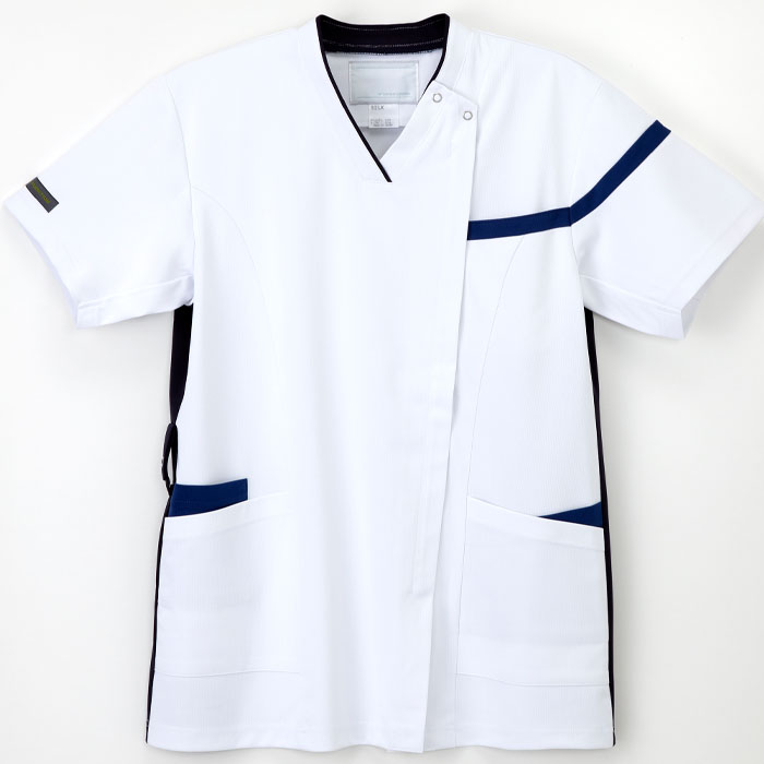 ナガイレーベン スクラブ 白衣 医療 前開き LX4162 男女兼用