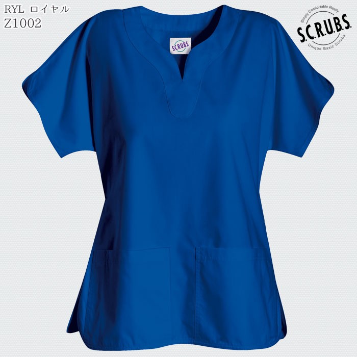 Yネックチュニックトップ Z1002 レディース スクラブ 手術衣 女性 SCRUBS スマートスクラブス 白衣 ドクター ナース 医療 病院 歯科  :m-scrubs-z1002:ビズタイム - 通販 - Yahoo!ショッピング