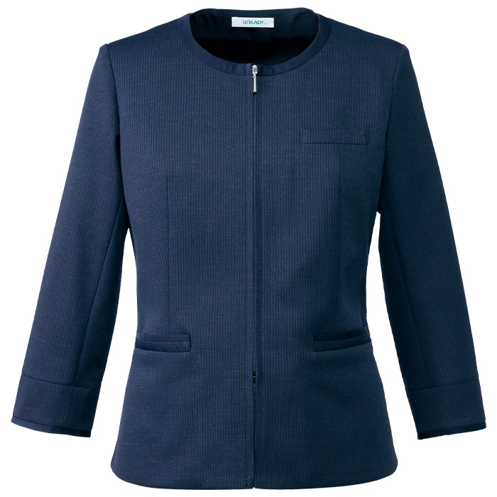 事務服 七分袖サマージャケット レディース U22353 UNILADY オフィス