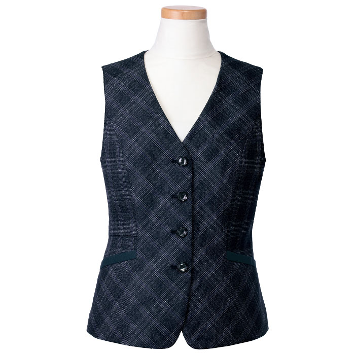17号・19号 事務服 ベスト レディース U5323 UNILADY オフィス