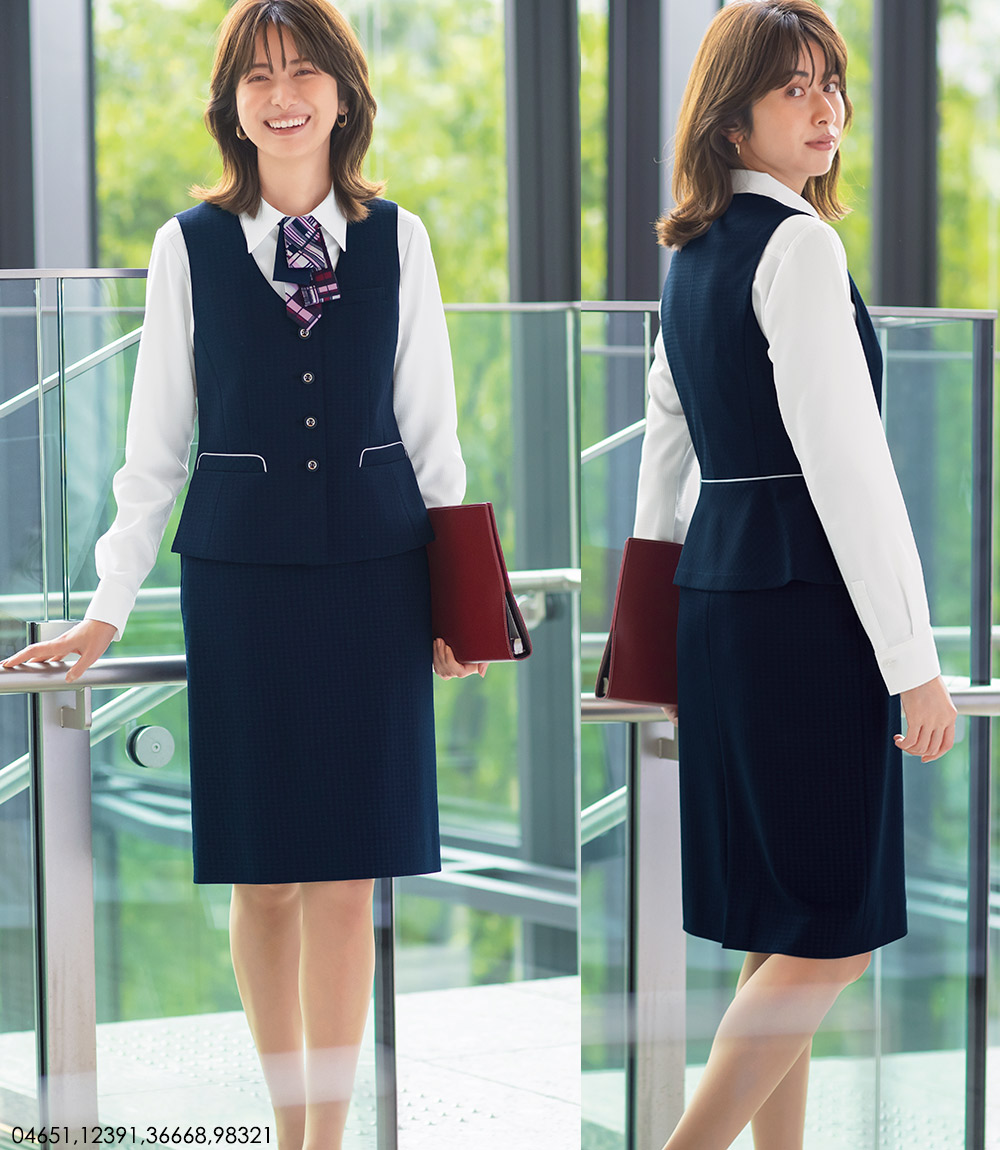 セロリー（SELERY） 事務服 タイトスカート S-12390 12391 プラチナ