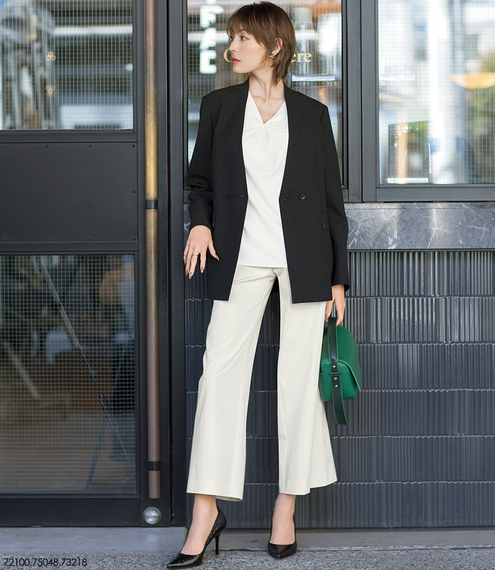 ジェーンパッカー プルオーバー S-73213/5/8 とろみ セロリー